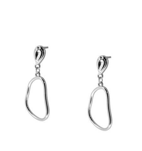 PENDIENTES GERALDINE SILVER | Bymarta.es