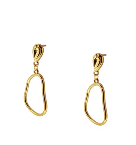 EARRING GERALDINE GOLD | Bymarta.es