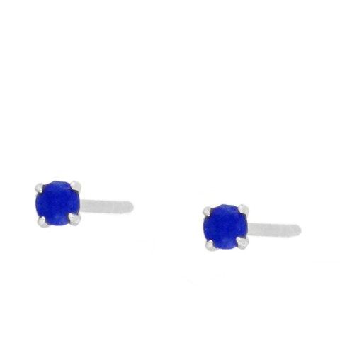 EARRING MINI STONE SILVER | Bymarta.es