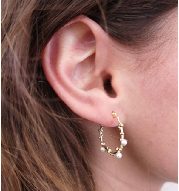 EARRING DEYANIRA GOLD | Bymarta.es