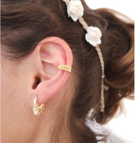 EAR CUFF AMARA GOLD | Bymarta.es