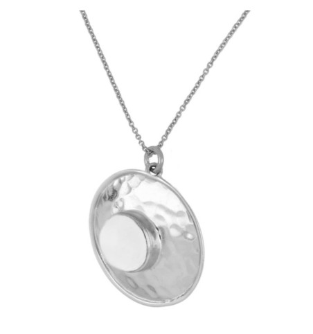 NECKLACE EARTH SILVER | Bymarta.es