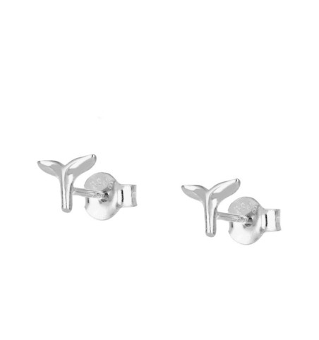 PENDIENTES WHALE MINIS  SILVER | Bymarta.es