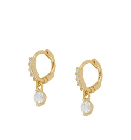 PENDIENTES MADISON HOOPS GOLD | Bymarta.es