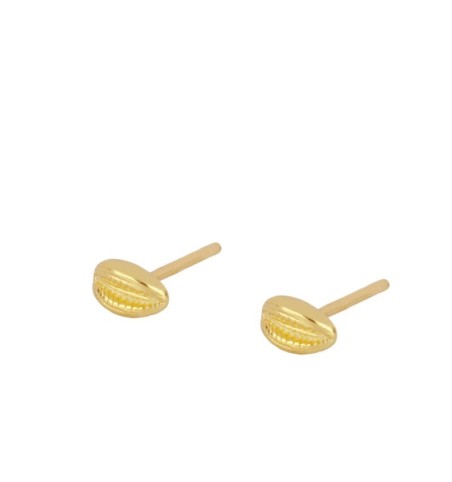 EARRING SHELL MINIS GOLD | Bymarta.es
