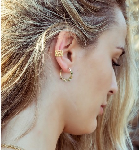 EARRING NÍCEA HOOPS GOLD | Bymarta.es