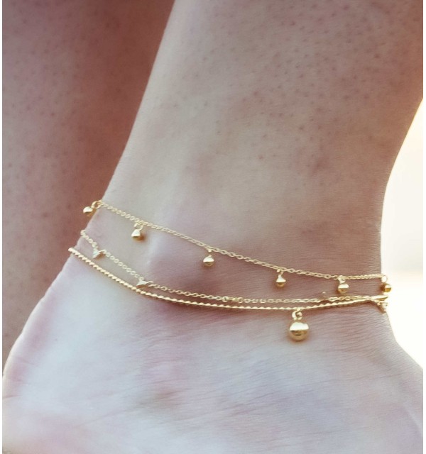 ANKLE BRACE GALA GOLD | Bymarta.es