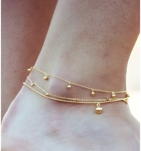 ANKLE BRACE GALA GOLD | Bymarta.es