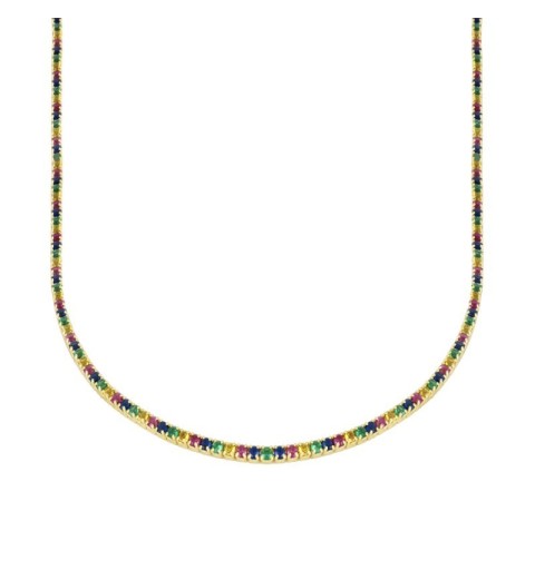 COLLAR RIVIERE RAINBOW GOLD | Bymarta.es 2