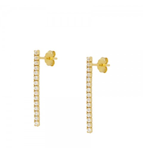 EARRING RIVIERE GOLD