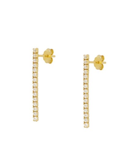 PENDIENTES RIVIERE GOLD | Bymarta.es