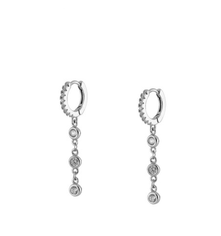 PENDIENTES CANDELA HOOPS SILVER | Bymarta.es