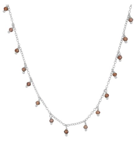 NECKLACE MOZAMBIQUE SILVER | Bymarta.es