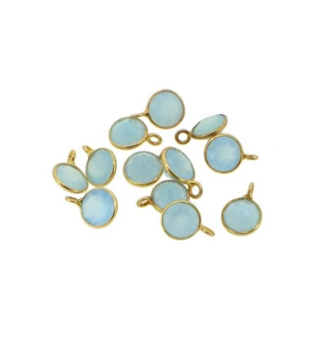 AZUL STONE CHARM GOLD | Bymarta.es
