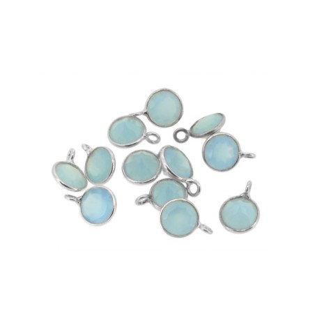BLUE STONE CHARM SILVER | Bymarta.es