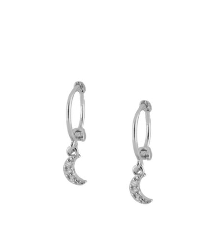 EARRING MIMUS HOOPS SILVER | Bymarta.es