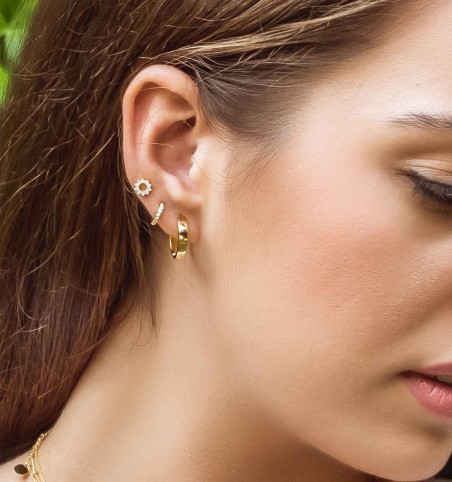 PENDIENTES BLANCA GOLD | Bymarta.es