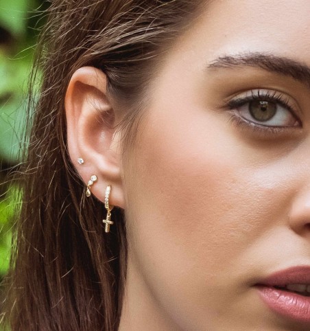 EARRING FEDRA MINIS GOLD | Bymarta.es