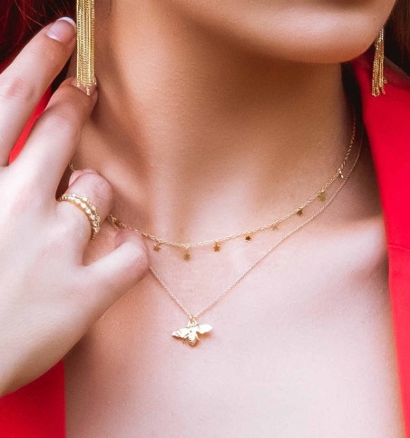 COLLAR MINIMUN STAR GOLD | Bymarta.es