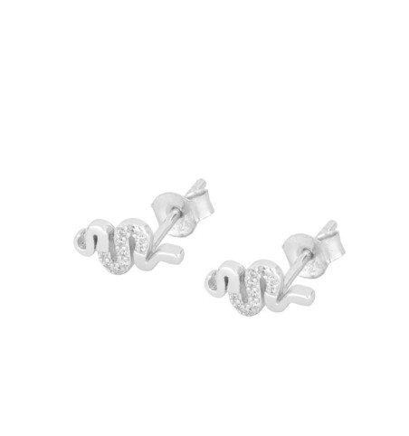 EARRING NAGA SILVER | Bymarta.es