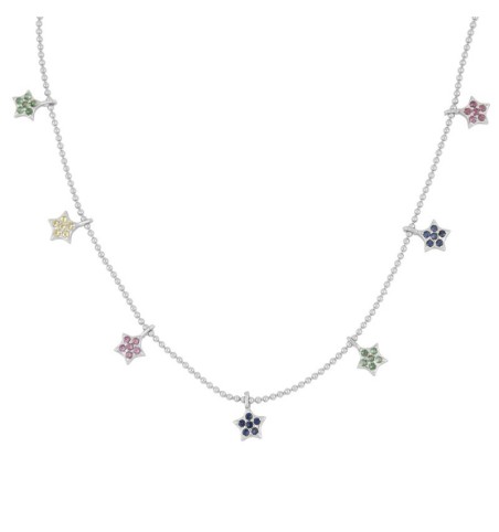 NECKLACE RAIN OF STAR SILVER | Bymarta.es