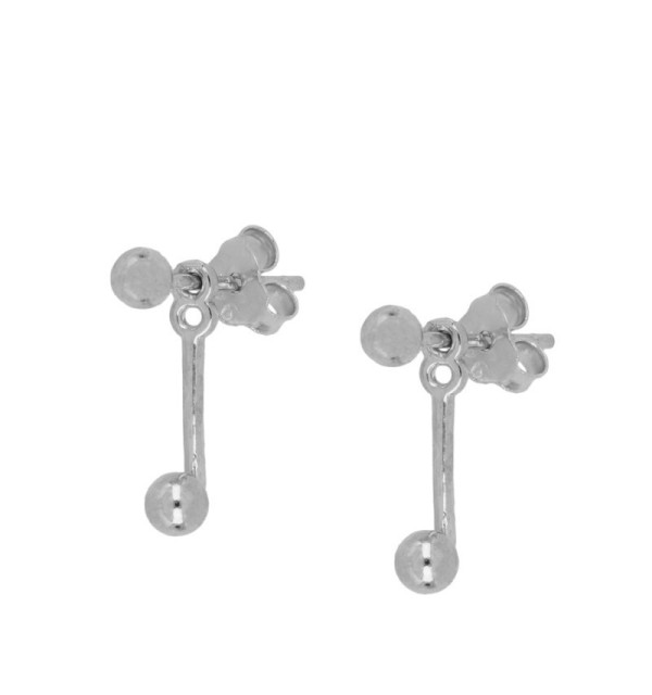 PENDIENTE BEDROOMS SILVER | Bymarta.es