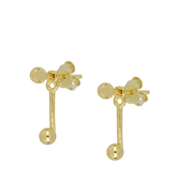 EARRING BEDROOMS MINIS GOLD | Bymarta.es