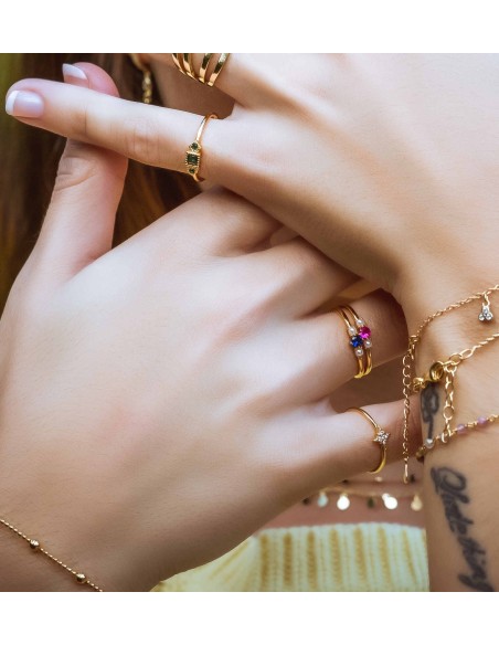 RING TULÍA GOLD | Bymarta.es