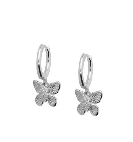 EARRING MITCHELL HOOPS SILVER | Bymarta.es