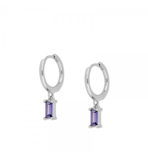 ZENITH LILAC HOOPS SILVER