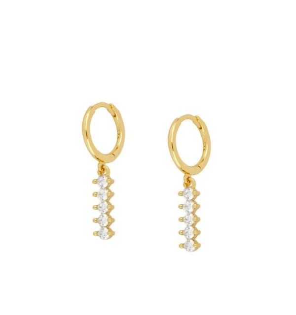 PENDIENTES NEON HOOPS GOLD | Bymarta.es