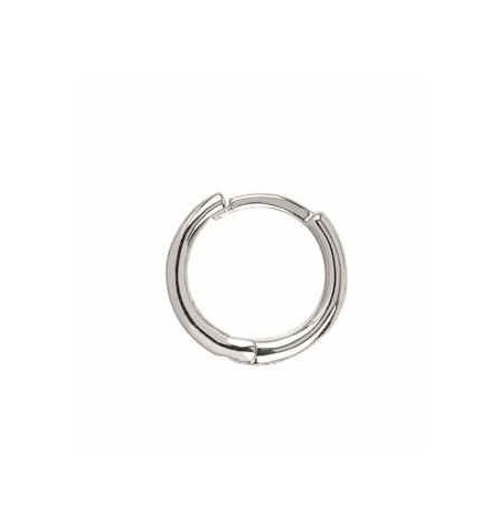 EARRING SIMPLE HOOPS SILVER | Bymarta.es