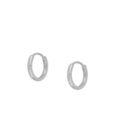 EARRING SIMPLE HOOPS SILVER | Bymarta.es