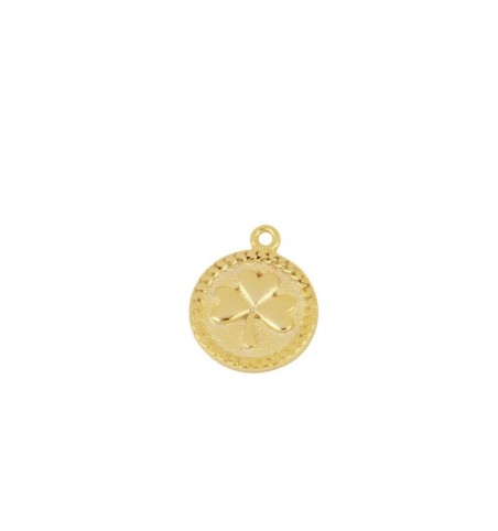 CHARM MEDALLA SUERTE GOLD | Bymarta.es