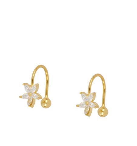 EAR CUFF CLAVEL GOLD | Bymarta.es