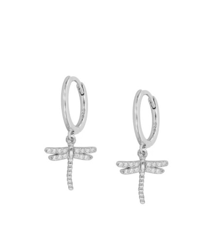 EARRING BEKKO HOOPS SILVER | Bymarta.es
