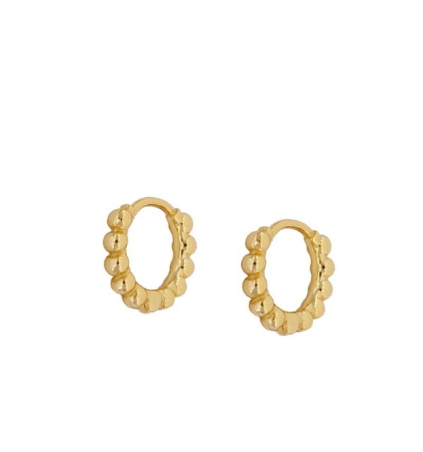 PENDIENTES ANTONELLA HOOPS GOLD | Bymarta.es