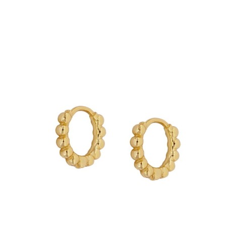 EARRING ANTONELLA HOOPS GOLD | Bymarta.es