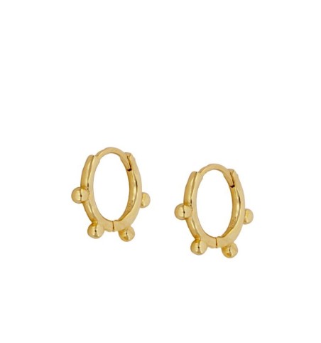PENDIENTES MARISA HOOPS GOLD | Bymarta.es