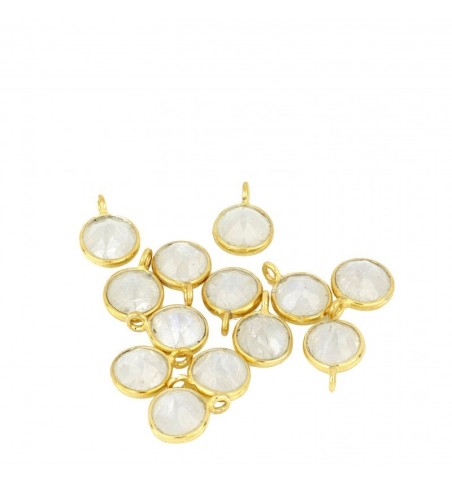 MOON STONE CHARM GOLD | Bymarta.es
