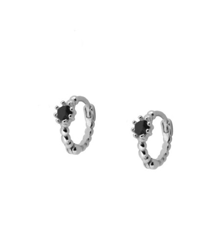 PENDIENTES MINA HOOPS SILVER | Bymarta.es