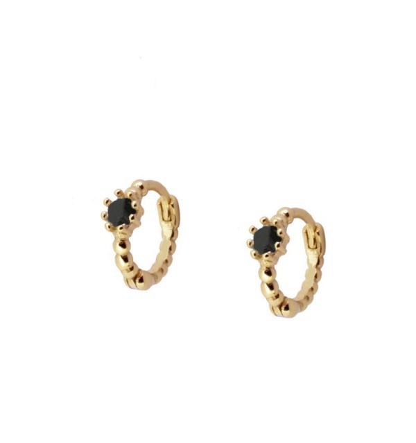 PENDIENTES MINA HOOPS GOLD | Bymarta.es