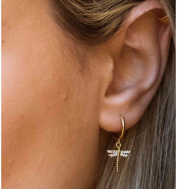 EARRING BEKKO HOOPS GOLD | Bymarta.es