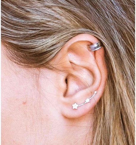 PENDIENTE MARION SILVER | Bymarta.es