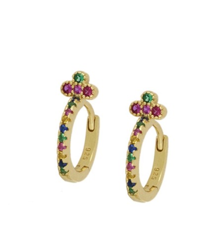 PENDIENTES REGINA COLORS GOLD | Bymarta.es