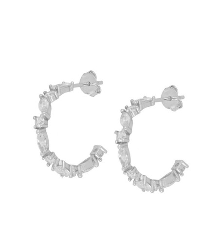 EARRING CARRIE SILVER | Bymarta.es