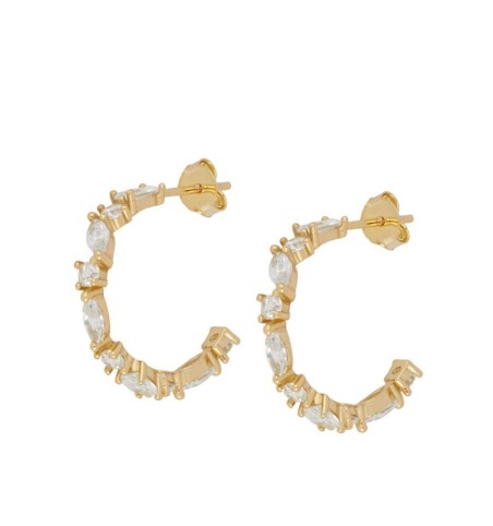 EARRING CARRIE SILVER | Bymarta.es