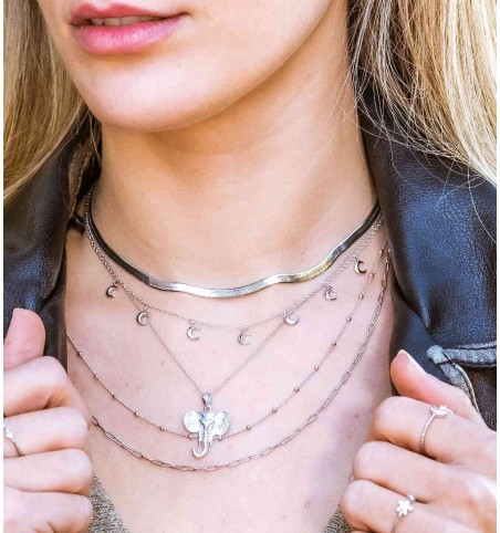 NECKLACE MAGA SILVER | Bymarta.es