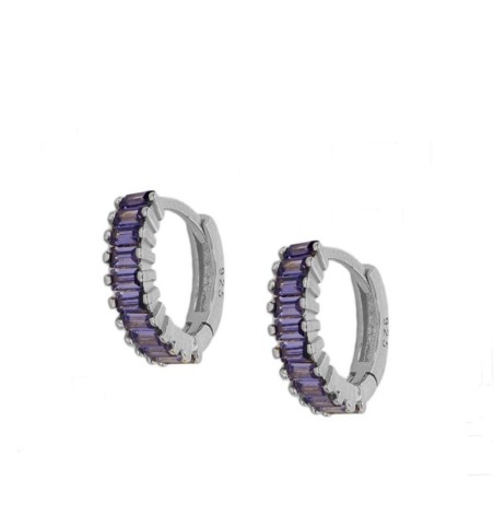 PENDIENTES MABEL LILAC SILVER | Bymarta.es