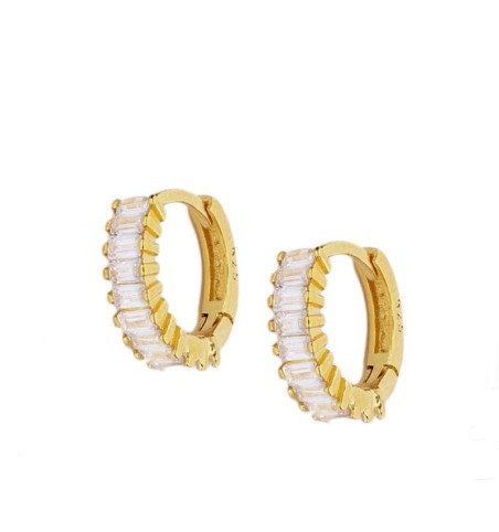 EARRING MABEL WHITE GOLD | Bymarta.es